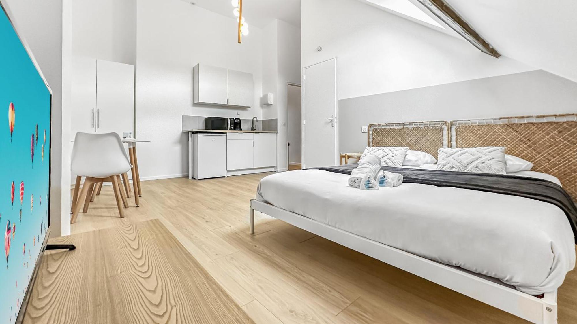 Apartment Homey Zen - Joli Studio/proche Vitam Parc *